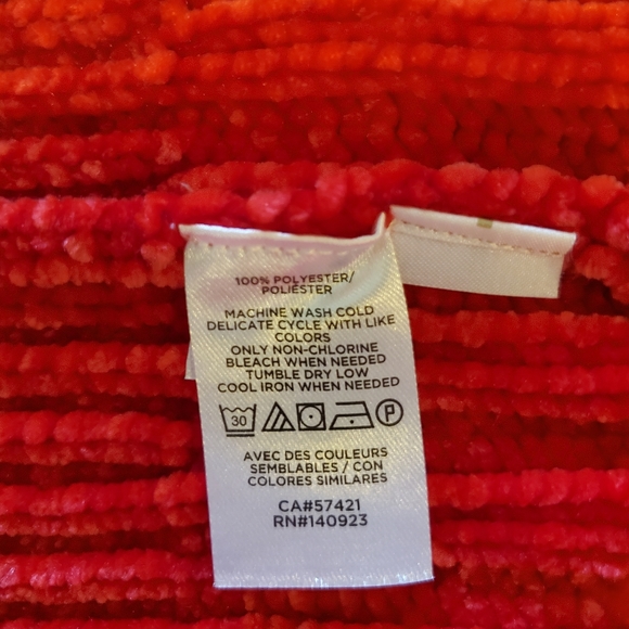LOFT Red cardigan chenille super soft NWOT - Picture 5 of 6